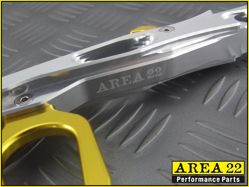 Area 22 Side Stand / Kick Stand for Honda MSX125 - Gold / Chrome