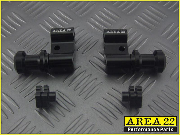 Area 22 2014 2015 Honda MSX125 Grom Swingarm Spool Mounts Bobbins Black