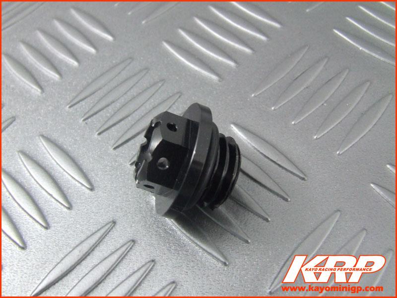 KRP-CNC Aluminium Oil Filler Cap - Black for Kayo MiniGP MR150