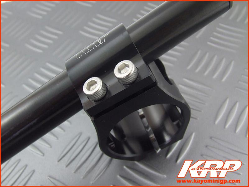 KRP-CNC Clip On Handle Bars Black for Kayo MiniGP MR150 MR250