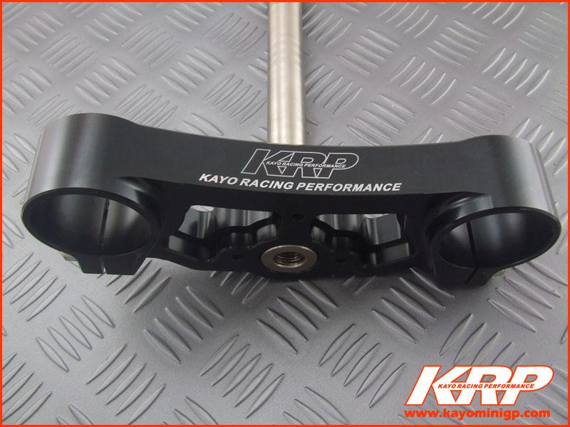 KRP-CNC Aluminium Lower Triple Clamp Black for Kayo MiniGP MR150 MR250