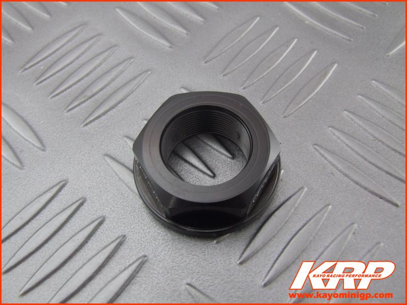 KRP-CNC Aluminium Steering Head Nut - Black for Kayo MiniGP MR150