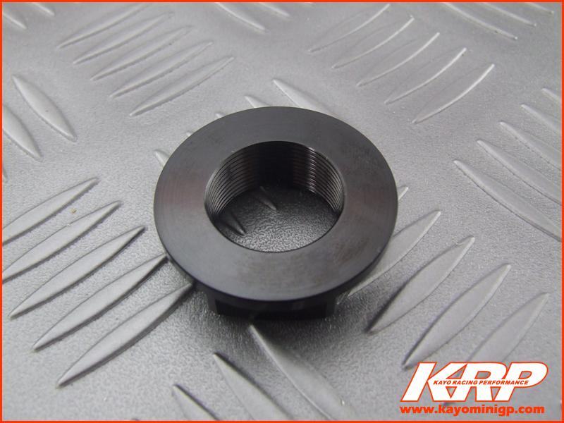 KRP-CNC Aluminium Steering Head Nut - Black for Kayo MiniGP MR150