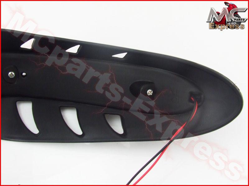Universal Motorcycle LED Hand Guards Protectors -Black
