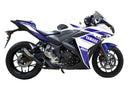 Yamaha YZF R3 2015-2016 Musarri Slip On GP Exhaust Silencer Pipe Black