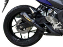 Yamaha YZF R3 2015-2016 Musarri Slip On GP Exhaust Silencer Pipe Black