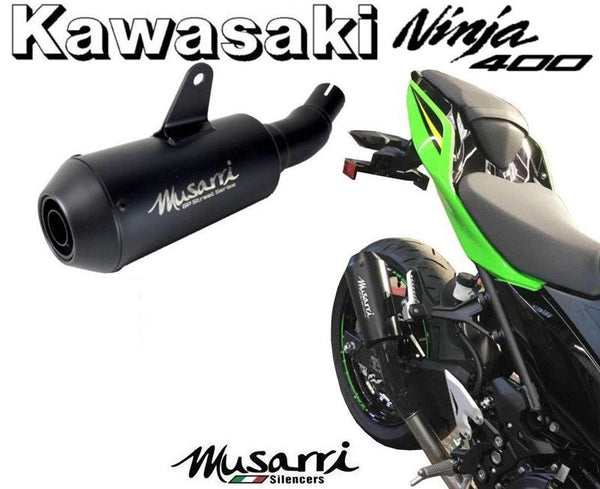 Musarri GP Street Series Slip-on Exhaust Kawasaki Ninja 400 SE KRT 2018 + Black
