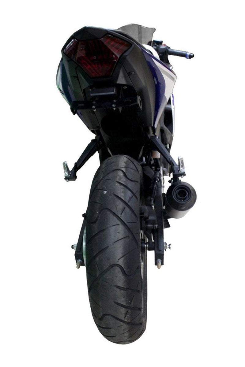 Yamaha YZF R3 2015-2016 Musarri Slip On GP Exhaust Silencer Pipe Black
