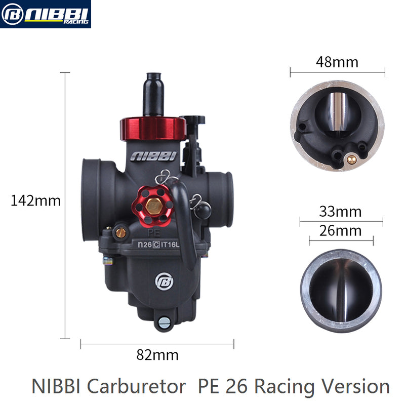 NIBBI PE26mm High Performance Racing Carburetor  Motorcycle