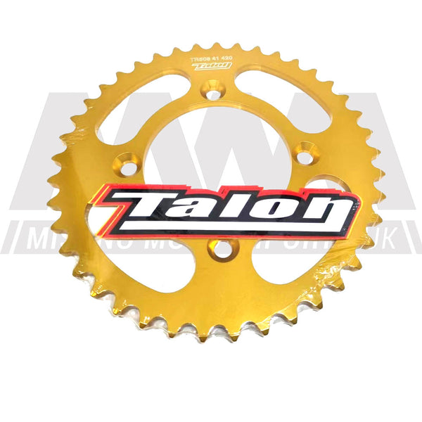 Talon Aluminium Pit Bike Rear Sprocket Gold 420P