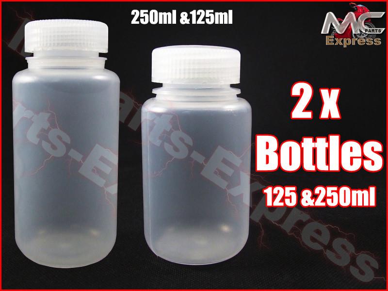 250ml & 125ml  Motorcycle Overflow Expansion Catch Tank Radiator Bottles Set
