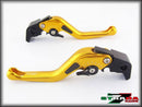 Strada 7 Racing 3D Short CNC Adjustable Levers with Carbon Fiber Inlay For Aprilia Motorcycles