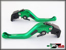 Strada 7 Racing 3D Short CNC Adjustable Levers with Carbon Fiber Inlay For Aprilia Motorcycles