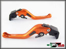 Strada 7 Racing 3D Short CNC Adjustable Levers with Carbon Fiber Inlay For Aprilia Motorcycles