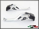 Strada 7 Racing 3D Short CNC Adjustable Levers with Carbon Fiber Inlay For Aprilia Motorcycles