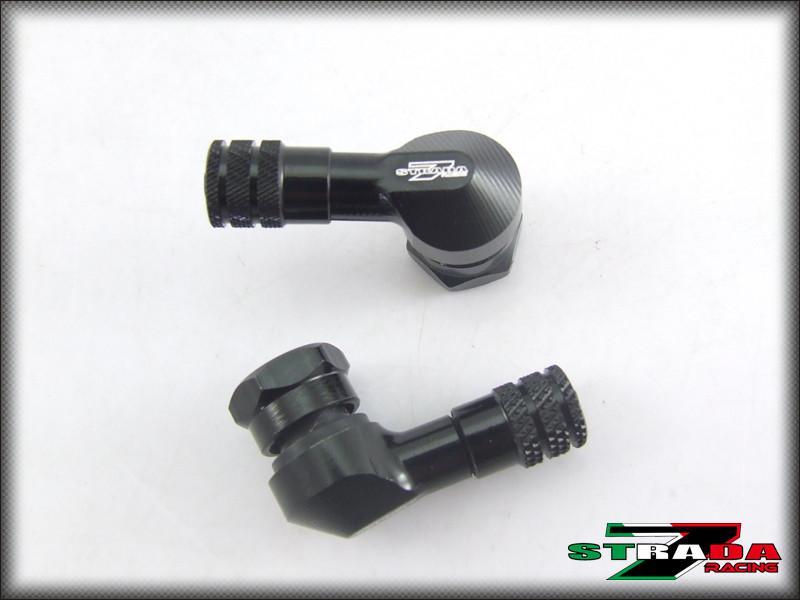 Strada 7 Racing CNC Aluminium 11.3mm Valve Stems For Suzuki Motorcycles