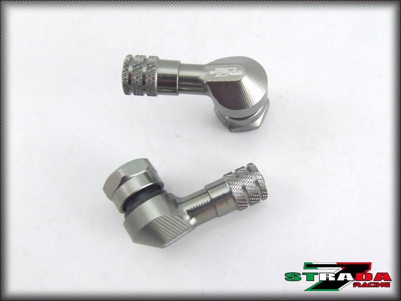 Strada 7 Racing CNC Aluminium 11.3mm Valve Stems For Suzuki Motorcycles