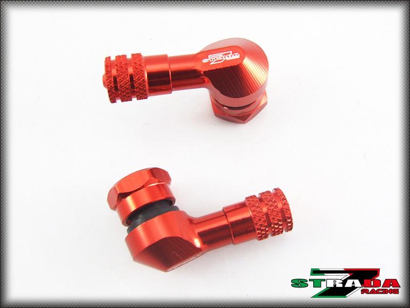 Strada 7 Racing CNC Aluminium 11.3mm Valve Stems For Suzuki Motorcycles