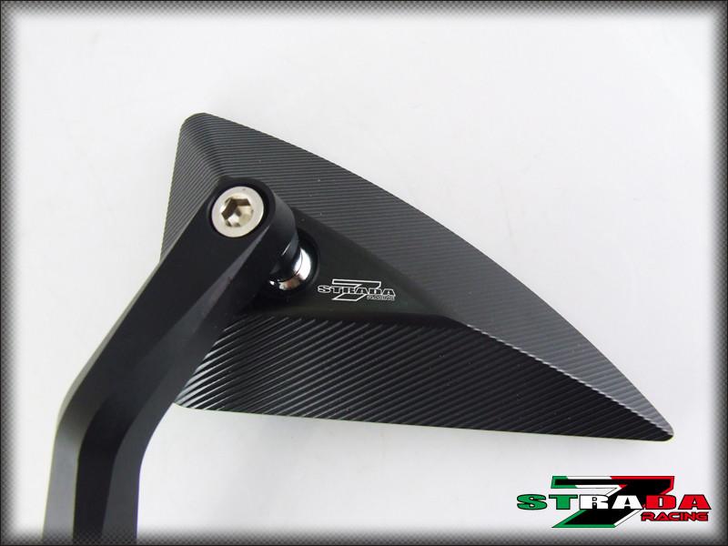 Strada 7 Racing CNC Aluminum Triangle Bar End Mirrors For Aprilia Motorcycles