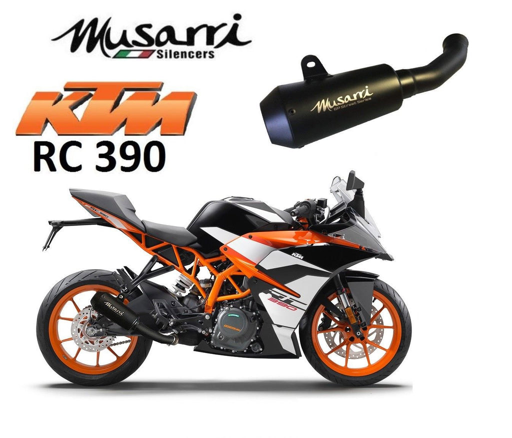 Musarri GP Street Series Slip-on Exhaust KTM 390 2017-2018 Black